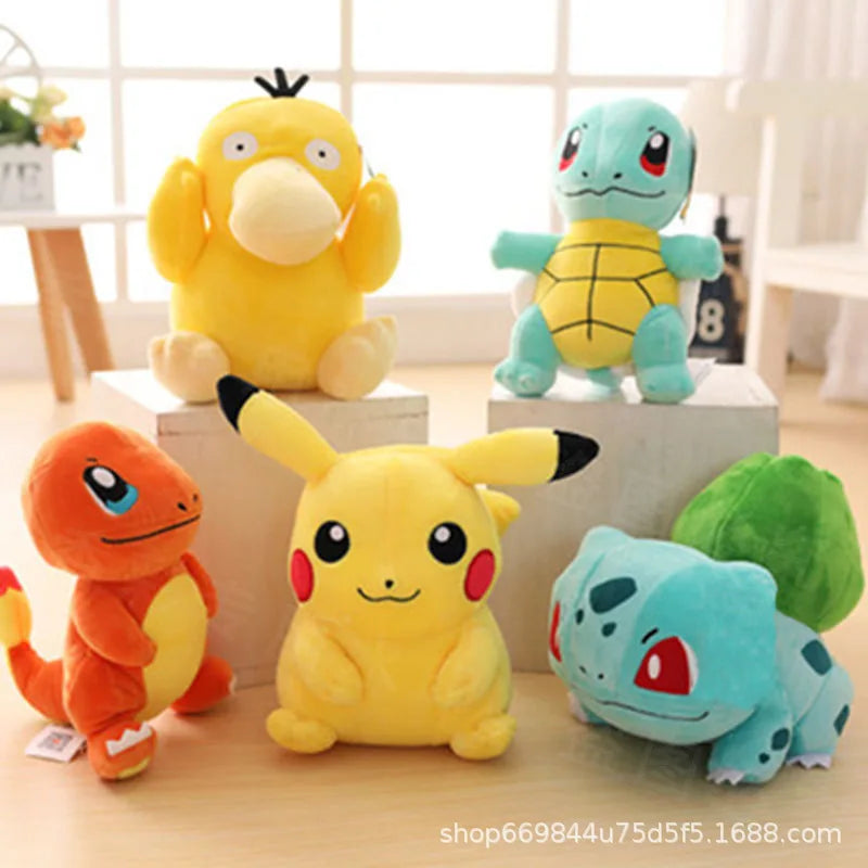 20cm Pokemon juguetes de peluche Kawaii Pikachu Raichu Jenny Turtle Anime muñeca niños cumpleaños regalo de Navidad