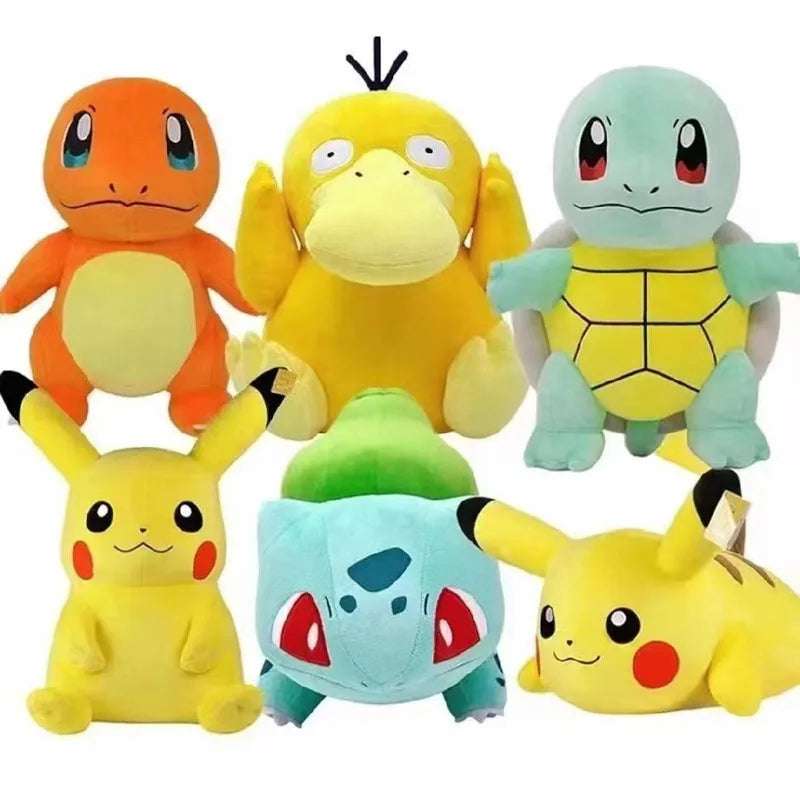 20cm Pokemon juguetes de peluche Kawaii Pikachu Raichu Jenny Turtle Anime muñeca niños cumpleaños regalo de Navidad